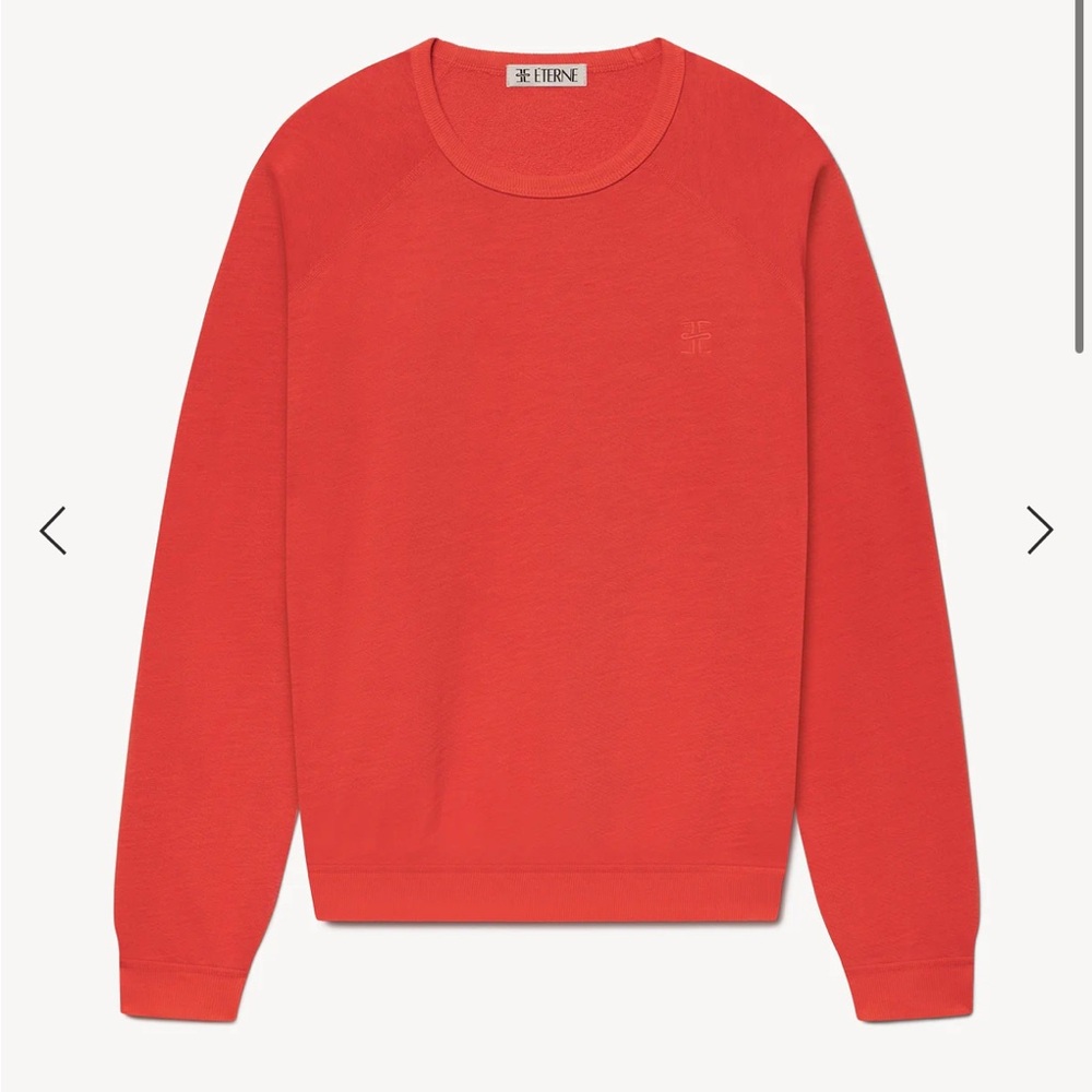 Eterne Vibrant Red Crewneck Sweatshirt